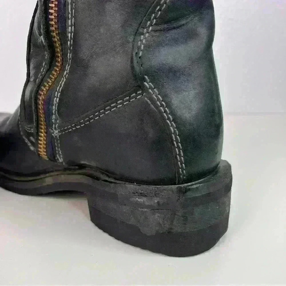 Milwaukee Women's Motorcycle Boots Size 6.5 Black Shifter Side-zip - Picture 6 of 12